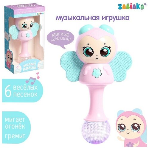 Музыкальная игрушка «Милый малыш», русская озвучка, свет, цвет розовый игрушка zhorya умный я книжка азбука русская озвучка