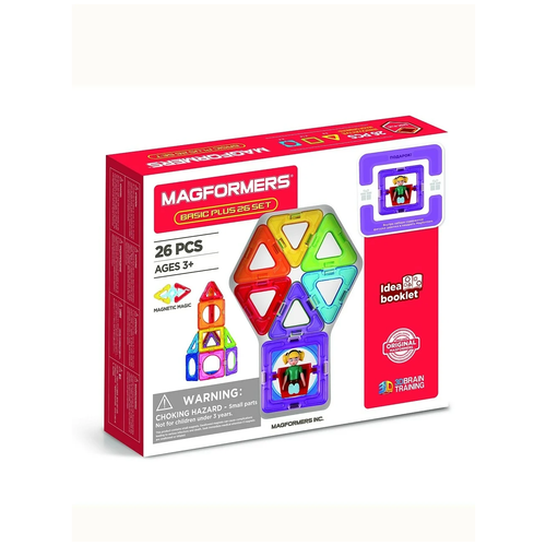 конструктор magformers 715014 basic plus 26 set 26 дет Конструктор MAGFORMERS Basic Plus 715014-26-Д Девочка, 26 дет.