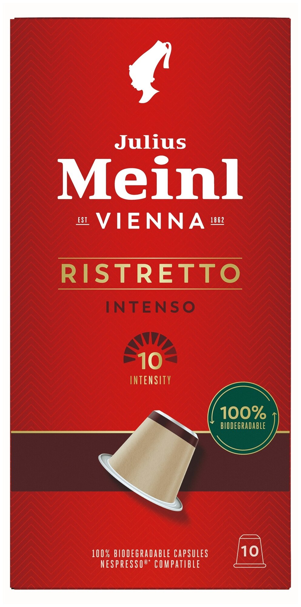 Кофе в капсулах Julius Meinl Inspresso Ristretto Intenso (Ристретто Интенсо), стандарта Nespresso, 2x10шт - фотография № 3