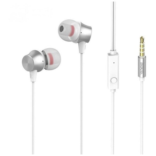 Наушники HOCO M51 Proper sound universal earphones с микрофоном белый 47500₽