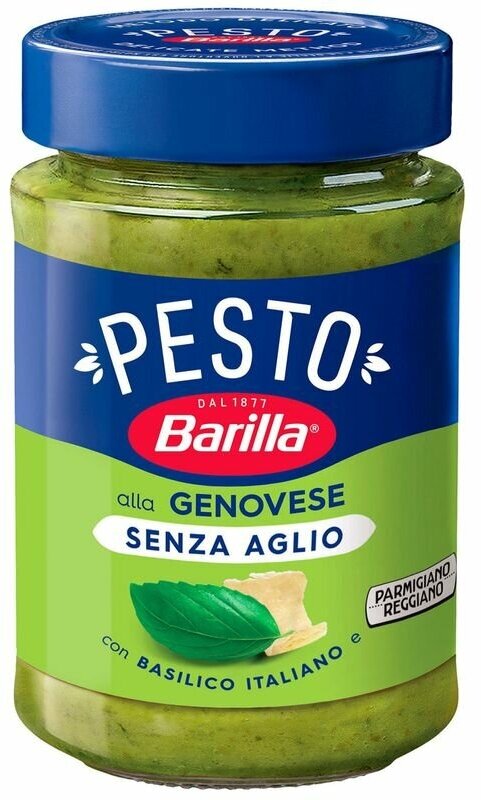 Соус Barilla Pesto Genovese senza Aglio с базиликом (без чеснока)