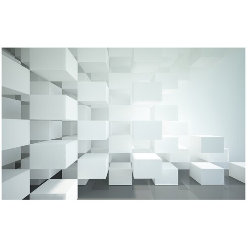 Фотообои Уютная стена Абстрактная архитектура стены 3D 430х270 см Виниловые Бесшовные (единым полотном)