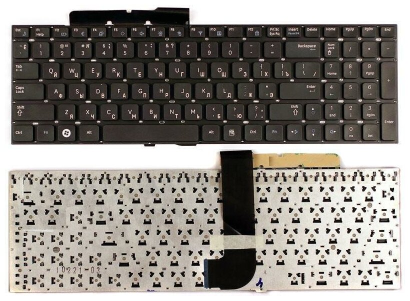 Клавиатура (keyboard) 9Z. N5QSN.00R для ноутбука Samsung RC528 RC530 Q530 Q560, QX530, RF510, RF511, SF510, NP-RF510, NP-RF511, черная