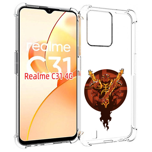 Чехол MyPads ember spirit для OPPO Realme C31 задняя-панель-накладка-бампер чехол mypads ember spirit для oppo k10 4g задняя панель накладка бампер