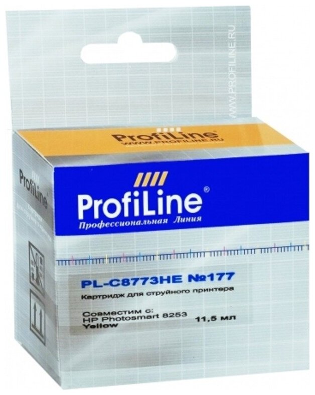 Картридж PL-C8773HE №177 для принтеров HP 8253 Yellow водн ProfiLine