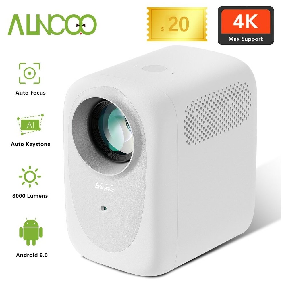 Проектор Alincoo R11 Android 9 FullHD 1080p 8000L