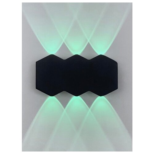 Светильник бра Elegant SPF-9896 BLACK/черный 6W зеленый цвет свечения 160*80*35 mm