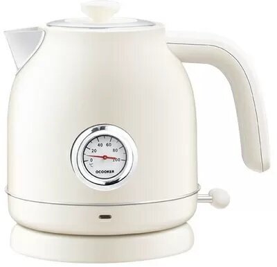 Чайник с датчиком температуры Qcooker Retro Electric Kettle 1.7L (White/Белый)