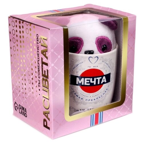 Подарочный набор Milo toys "Мечта" игрушка панда в кружке