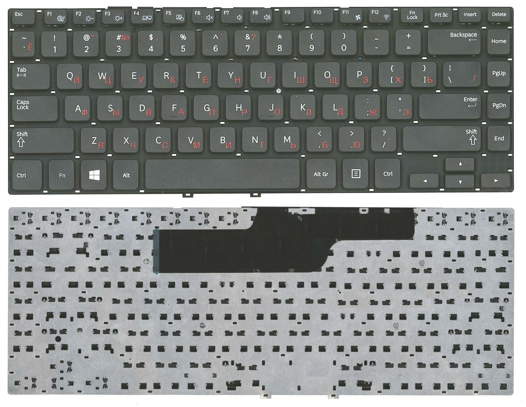 Клавиатура keyboard PK130TW2A20 для ноутбука Samsung 355E4C 355V4C 350E4C NP350E4C NP355E4C 355E4C NP-355E4C-A012L Series черная 890₽