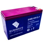 Аккумуляторная батарея SUNWAYS HR 12-7 - изображение