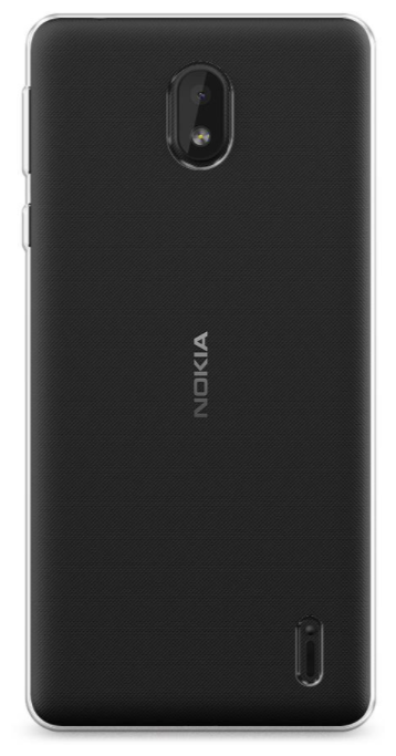 Чехол силиконовый для Nokia 1 Plus, прозрачный