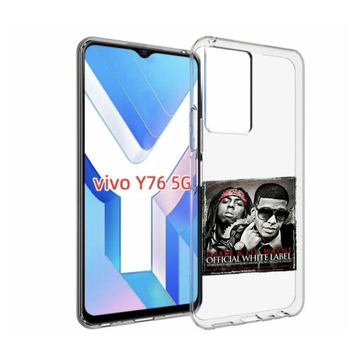 Чехол MyPads Drake - Official White Label для Vivo Y76 5G задняя-панель-накладка-бампер