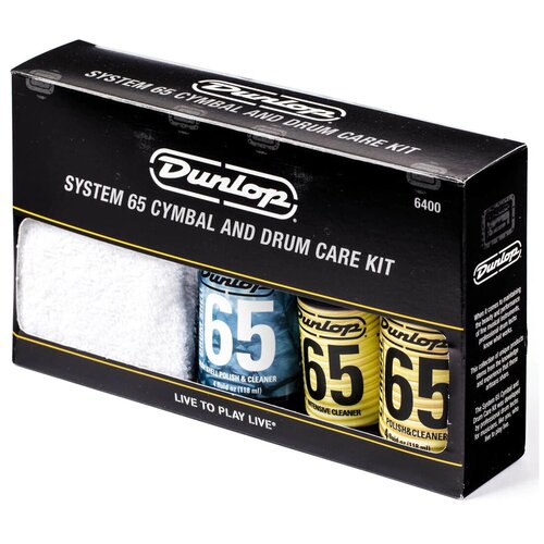 Средства для ухода за барабанной установкой DUNLOP 6400 dunlop 5420 drum cleaning mitt 2 хстороннее полотенце для полировки барабанов и тарелок