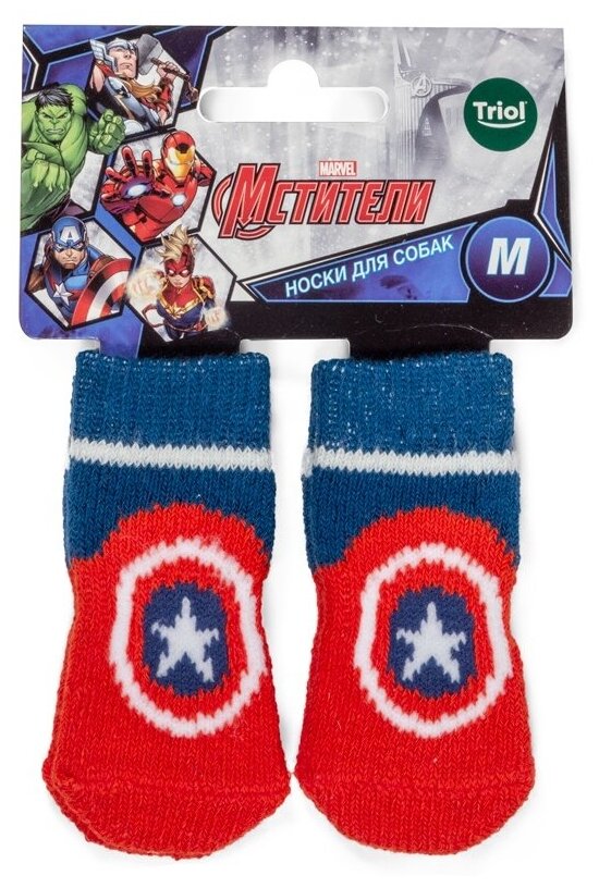 Disney, серия Marvel, носки Капитан Америка, размер M