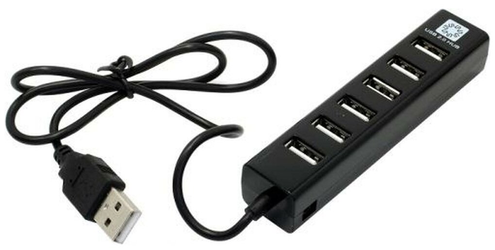 5bites HB27-208BK Концентратор 7 USB2.0 USB 60CM BLACK