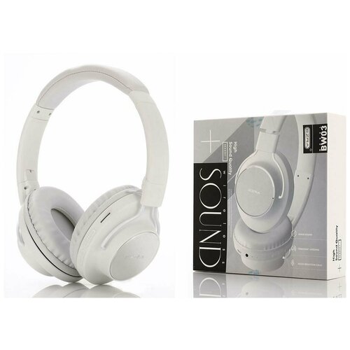 EZRA BW03 Белые наушники - гарнитура bluetooth 183000₽