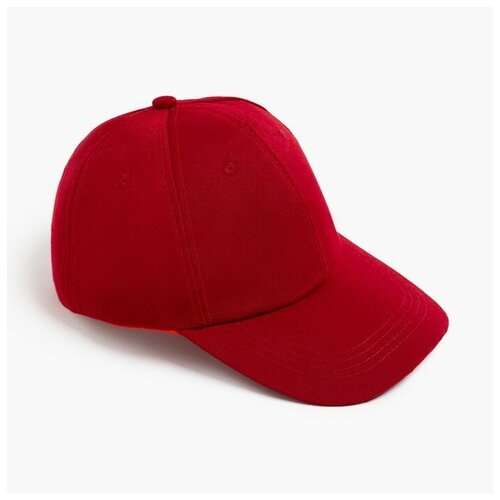 Кепка однотонная MINAKU цвет бордовый р-р 52-54 506₽
