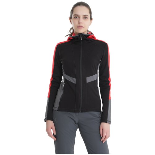 Толстовка горнолыжная HEAD Jasmine Midlayer Fz W Black/Red (US:S)