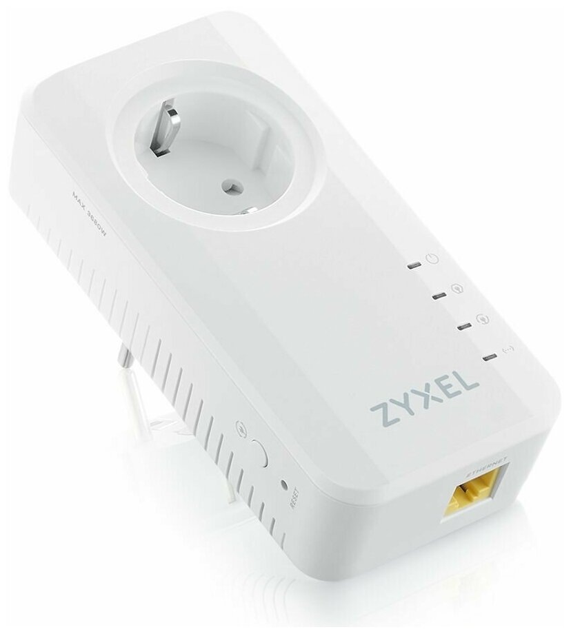 Сетевой адаптер Powerline Zyxel PLA6457 PLA6457-EU0201F AV2400 Gigabit Ethernet (упаковка:2 штуки)