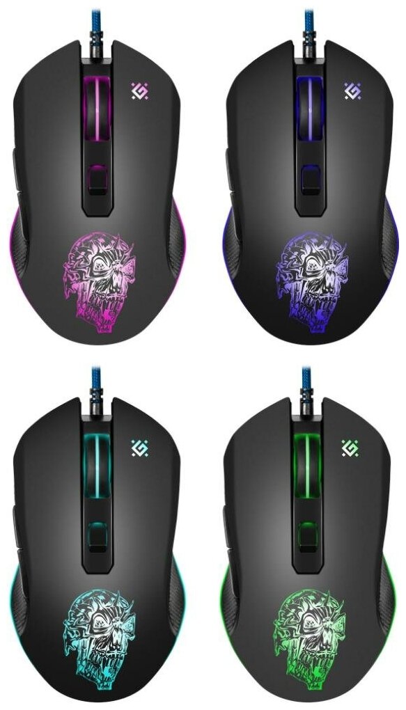 Проводная игровая мышь Defender Sleipnir GM-927 6 кнопок12800dpi