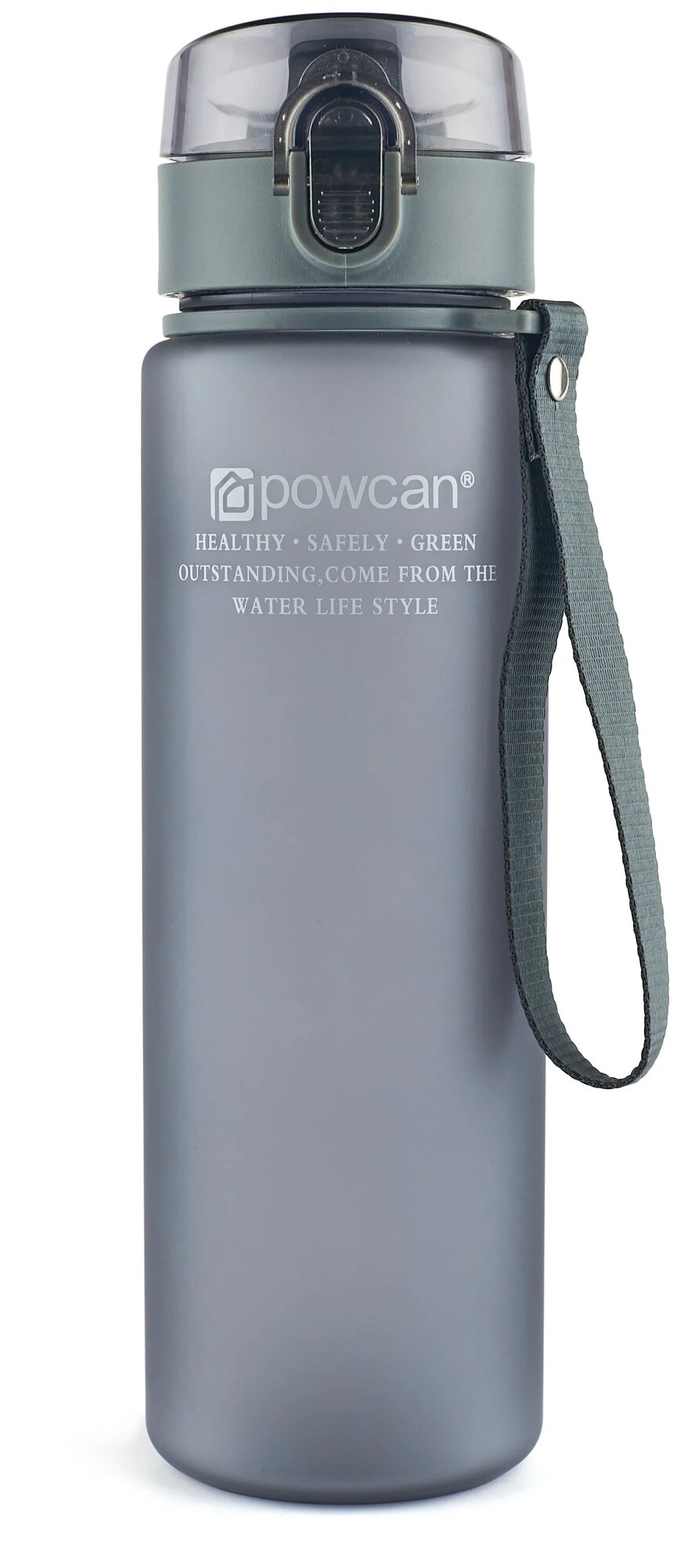 Бутылка для воды POWCAN - black 560 мл. матовая