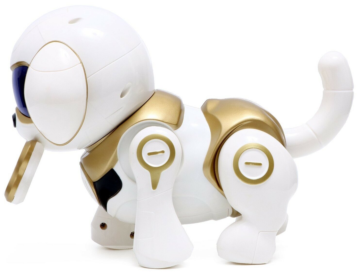 Собака-робот IQ BOT "Чаппи", интерактивная, звук, свет, ходит, цвет золотой