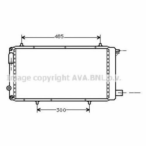 AVA CNA2073 Радиатор двигателя 4822₽
