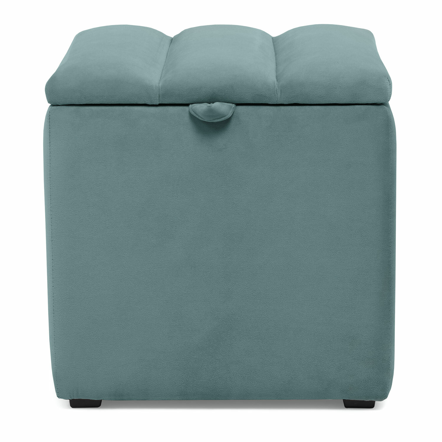 пуф каркасный квадратный nrava home 400х400х450 синий - фото №1