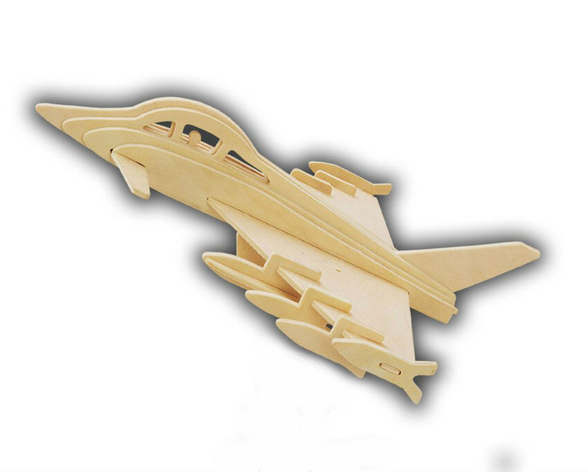 Сборная деревянная модель Wooden Toys Истребитель - фото №4
