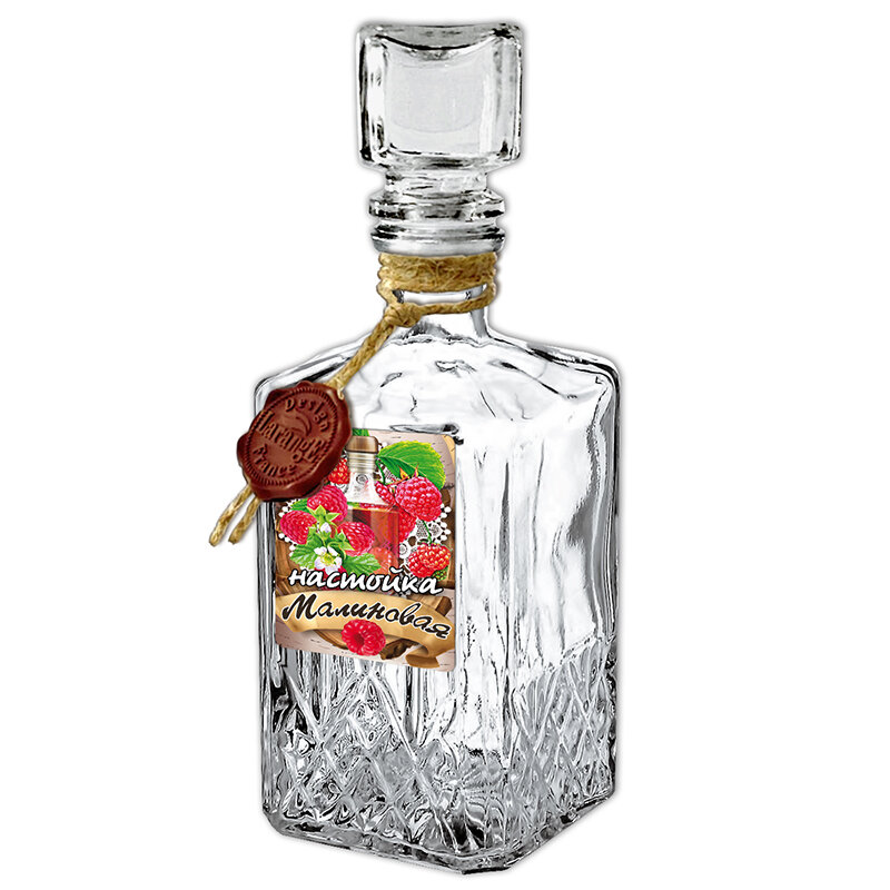 фото Штоф Бриллиант "Черничная настойка" с печатью 500 мл