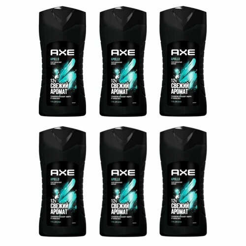 Комплект 6 шт. Гель для душа Axe Apollo, мужской, 6 шт. по 250 мл.