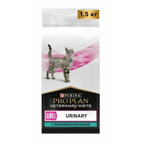 Сухой корм для кошек Purina Pro Plan Veterinary Diets UR Urinary. Океаническая рыба - 1,5 кг
