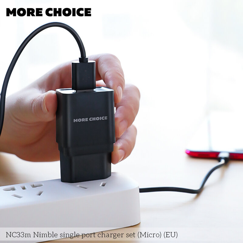 Зарядное устройство сетевое More Choice 1USB 1.0A для Lightning 8-pin White - фото №6
