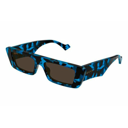 фото Солнцезащитные очки gucci, синий, коричневый