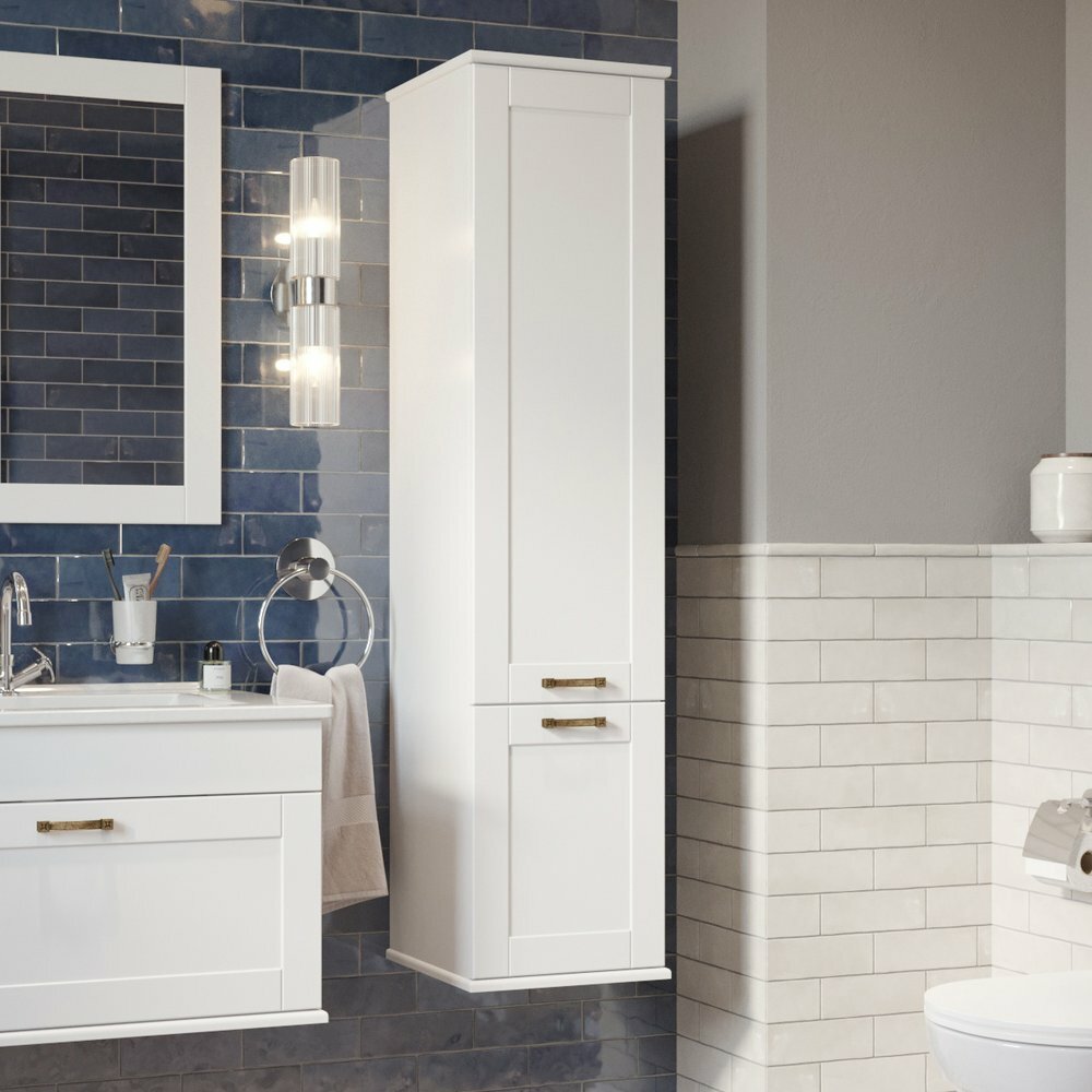 фото Шкаф-пенал Sanflor Ванесса R, подвесной, белый