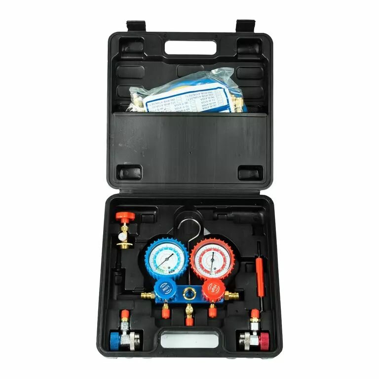SpecX A16507 Набор арматуры для заправки, вакуумирования и проверки систем кондиционирования, r134a - фото №5