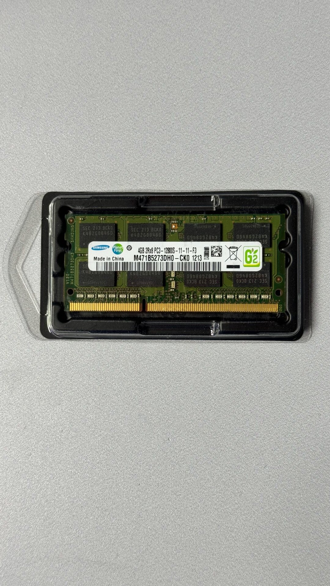 Оперативная память Samsung 4 ГБ DDR3 1600 МГц SODIMM CL11 M471B5273DH0-CK0