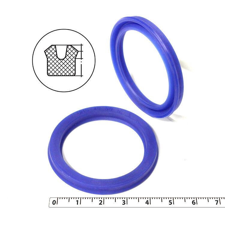 Манжета гидравлическая 40х50х5 (манжета цилиндра 50*40*5) тип UN PU (полиуретан) (упаковка 2 шт.)