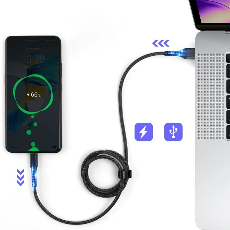 Кабель для зарядки iPhone Lightning - USB A / шнур для телефона — фото 1