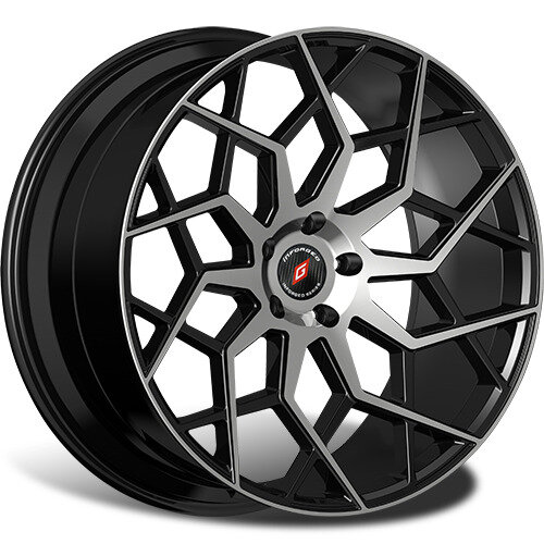 Колесный диск INFORGED IFG42 20x10 PCD5x112 ET42 D66,6 черный глянцевый с полированными лучами