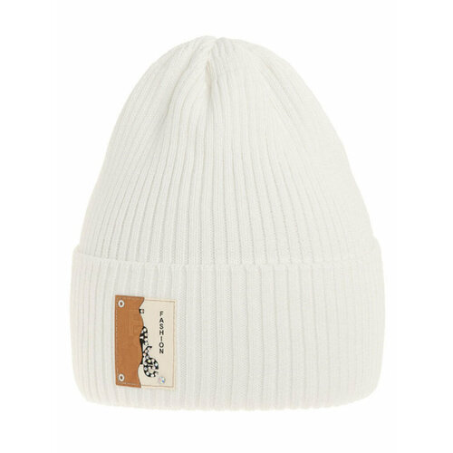 Шапка mialt, размер 52/54, белый шапка бини mialt демисезонная хлопок вязаная размер 48 50 серый белый