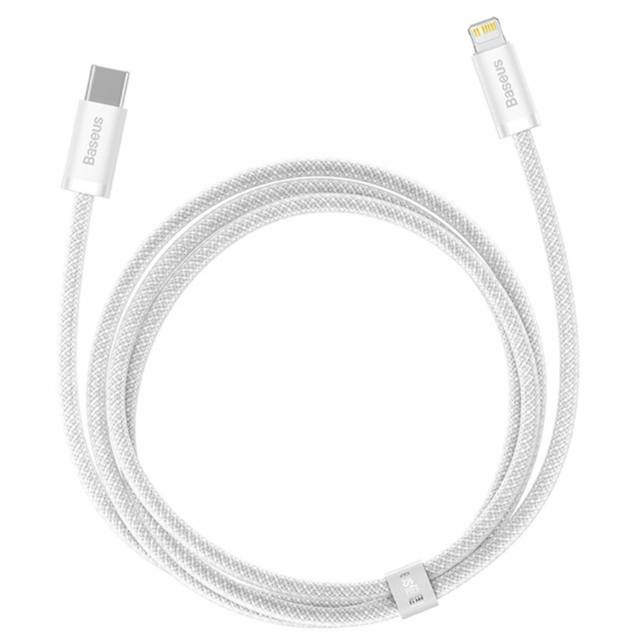 Кабель USB-C BASEUS Dynamic Series Type-C - Lightning, 4A, 20W, 2 м, белый — фото 1