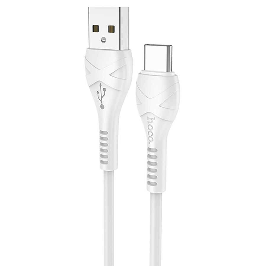 Кабель USB HOCO X37 Cool USB - Type-C, 3A, 1 м, белый