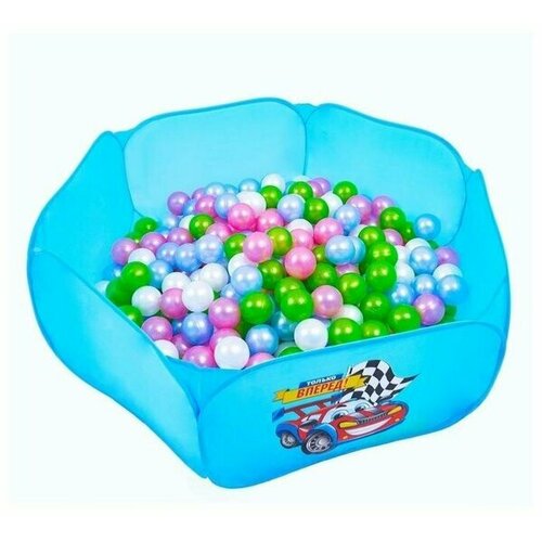 Шарики для сухих бассейнов Крошка Я перламутровые 7.5 см, 100 шт