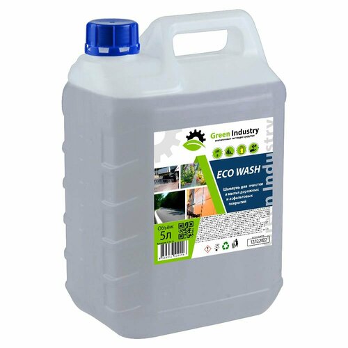 Средство для очистки асфальта и фасадов зданий Green Industry Eco Wash, 5л