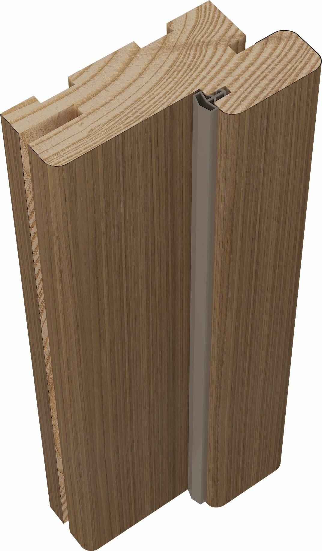 Дверная коробка BELWOODDOORS шпон МДФ цвет орех с уплотнителем