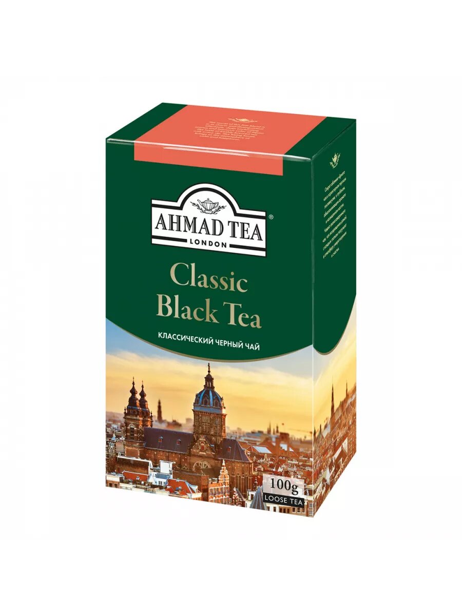 Зеленый байховый чай Ahmad Tea "Green Tea", классический листовой, 100 г