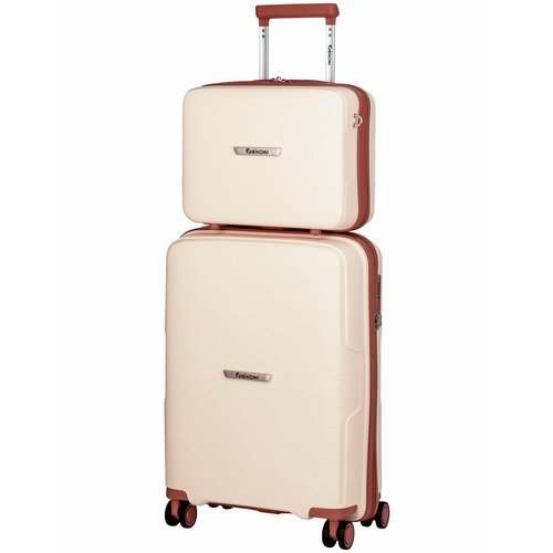 фото Чемодан robinzon santorini basic, 37 л, шампанское