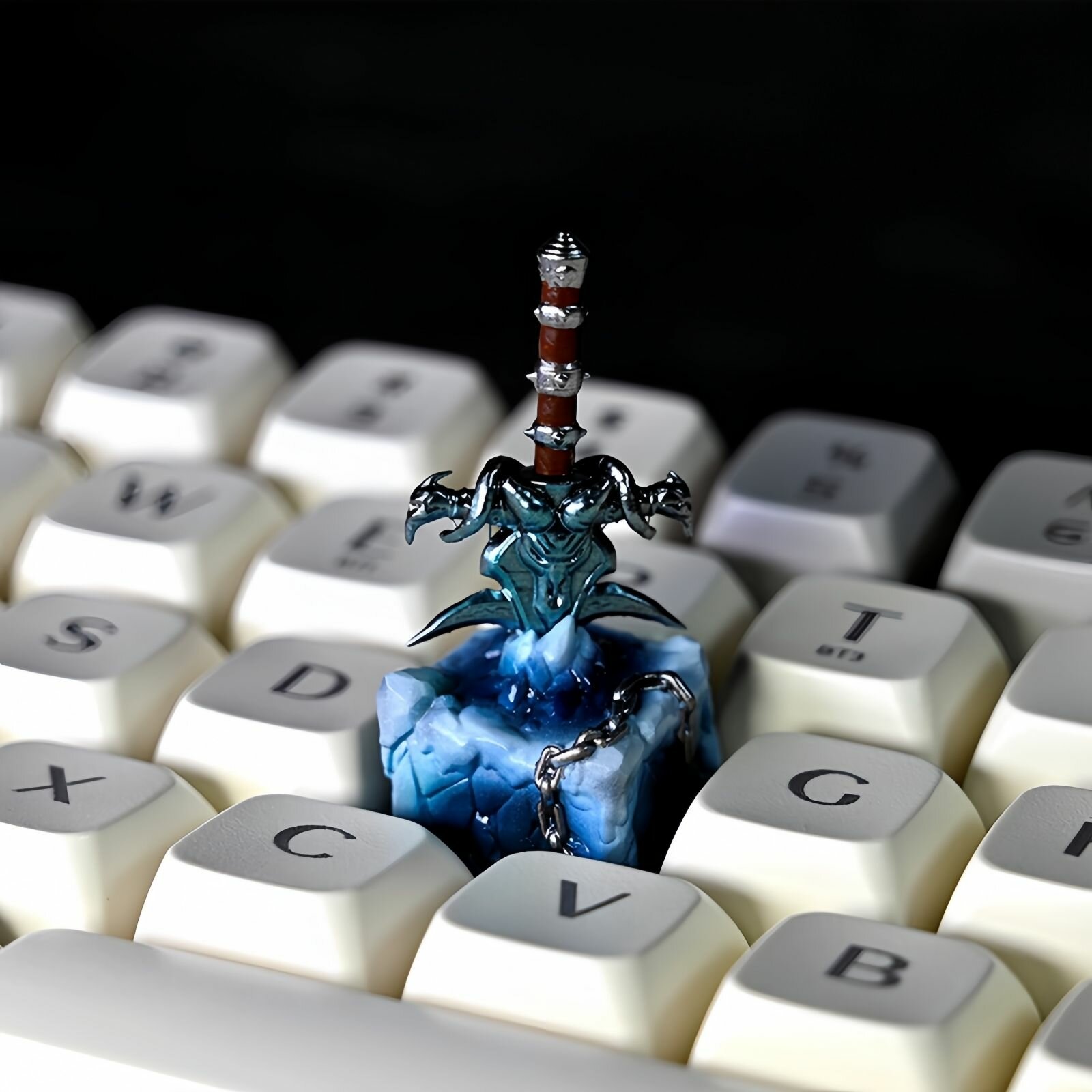 Кейкапы для клавиатуры - Ледяная Скорбь, World of Warcraft Artisan WOW Keycap Esc смола, клей — фото 1